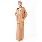 The latest model modern Dubai khaki long cardigan kimono abaya women's sports abaya