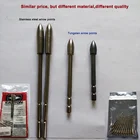Archery Shooting Tungsten Arrow Point Insert Tips X10
