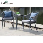 Chair Garden Chair Garden 3pcs Aluminum Frame Rope Woven Chair Paito Outdoor Indoor Dining Set For Garden