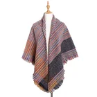 New products in 2019 fashion coat Ladies Winter casual Jacquard tassel Shawls Scarf Women