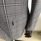 Men'S Suit Blue Wedding Tuxedos High Quality Men'S Three Piece Suit