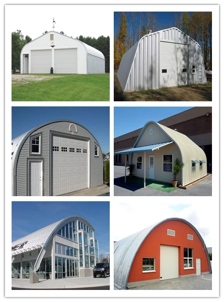 Quonset Multiple Shapes Screw joint Roll Forming Machine warehouse hangar residences garages shelters