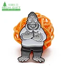 Wholesale Cheap Price custom metal brooch sword lapel pin ribbon badge enamel pins for Club Business staff