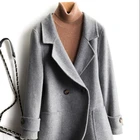 Good price Fashion long Slim Fit 100% cashmere coat women