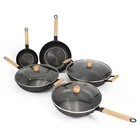 Cast iron cookware sets kitchen nonstick iron kadai woks