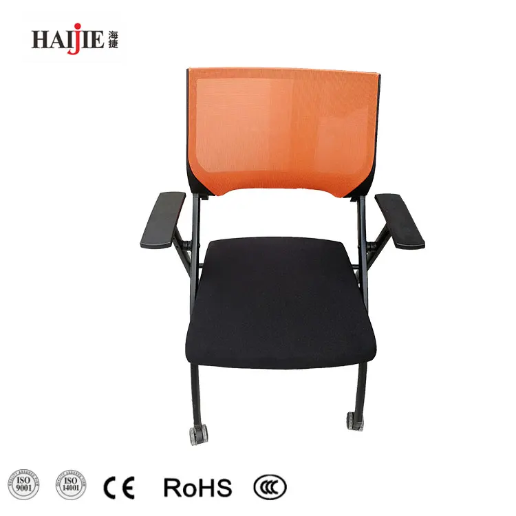 2021 New Arrival Modern Plastic High Quality Moveable Folding Training Chair Study Chairs To School