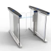RFID card reader security access control glass swing turnstile for office building,Rfid QR code turnstile,glass turnstile gate