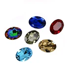 Loose Loose Glass Stone Oval Crystal Gemstone