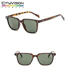 rectangle fashion case sunglasses for men black image