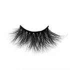Eyelashes False New 3D Solid Thick Fiber Long Curl Up Eyelashes 25 Mm Mink Hair False Eyelashes
