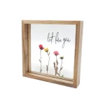 Wood picture frames wooden square frame wholesale for home decor