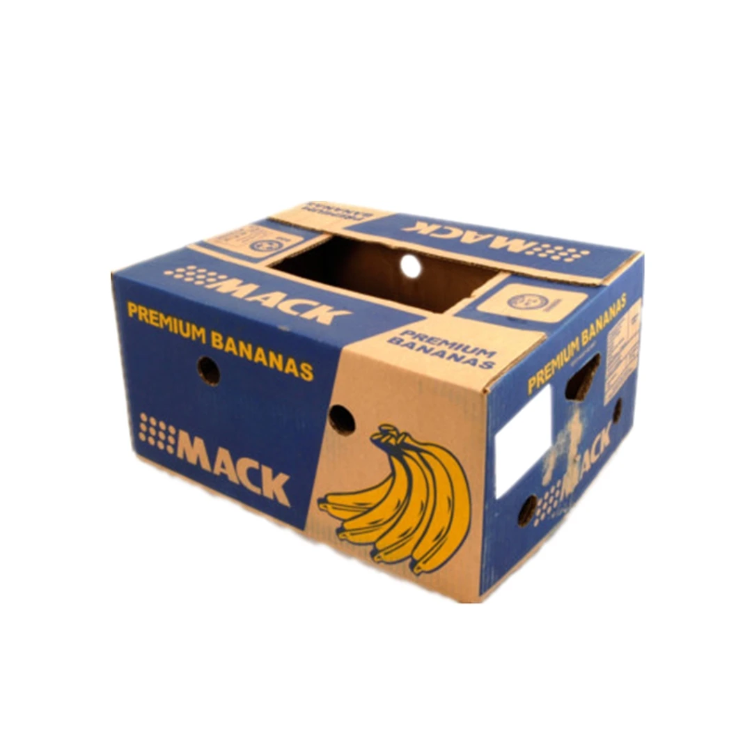 优质波纹水果香蕉盒包装结实的纸质香蕉纸箱可回收5000pcs接受cn;gua