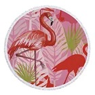 100% Polyester summer round beach towel dress