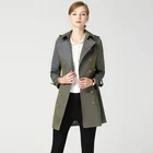 European fitted military style fashion winter designer ladies young women trench coats