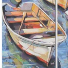 Canvas Seascape Paintings Boat Seascape Wall Art Decoration Oil Painting Picture On Canvas