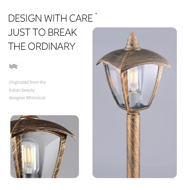 Custom Hot Sale Outdoor Lighting Waterproof Energy Saving Pillar Lights