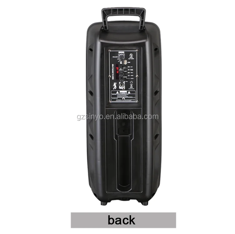 LT-2805 coloful lighting dual 8inch portable private battery speakers with BT/portable sound system - ANKUX.COM