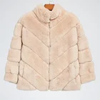 European Top quality Winter Thick Woman Rex Rabbit Fur coat for outdoor