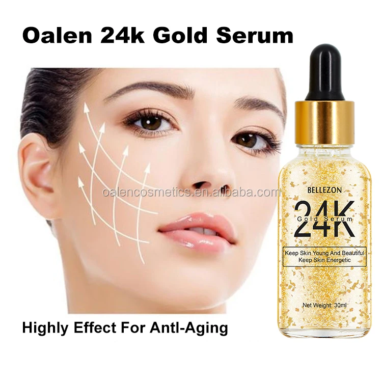 high quality oem anti-aging moisturizing active 24k gold serum