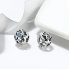 RINNTIN CB33 Vintage Bead Charms 925 Sterling Silver Jewelry Wholesale Moonstone Charm Pendant