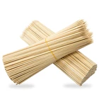 Bamboo Meat Skewer Disposable Sharp Round Bamboo Cotton Candy Floss Marshmallow Roasting Stick