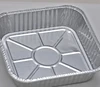 Disposable aluminum foil food container/fast food plate/BBQ tin tray in guangzhou