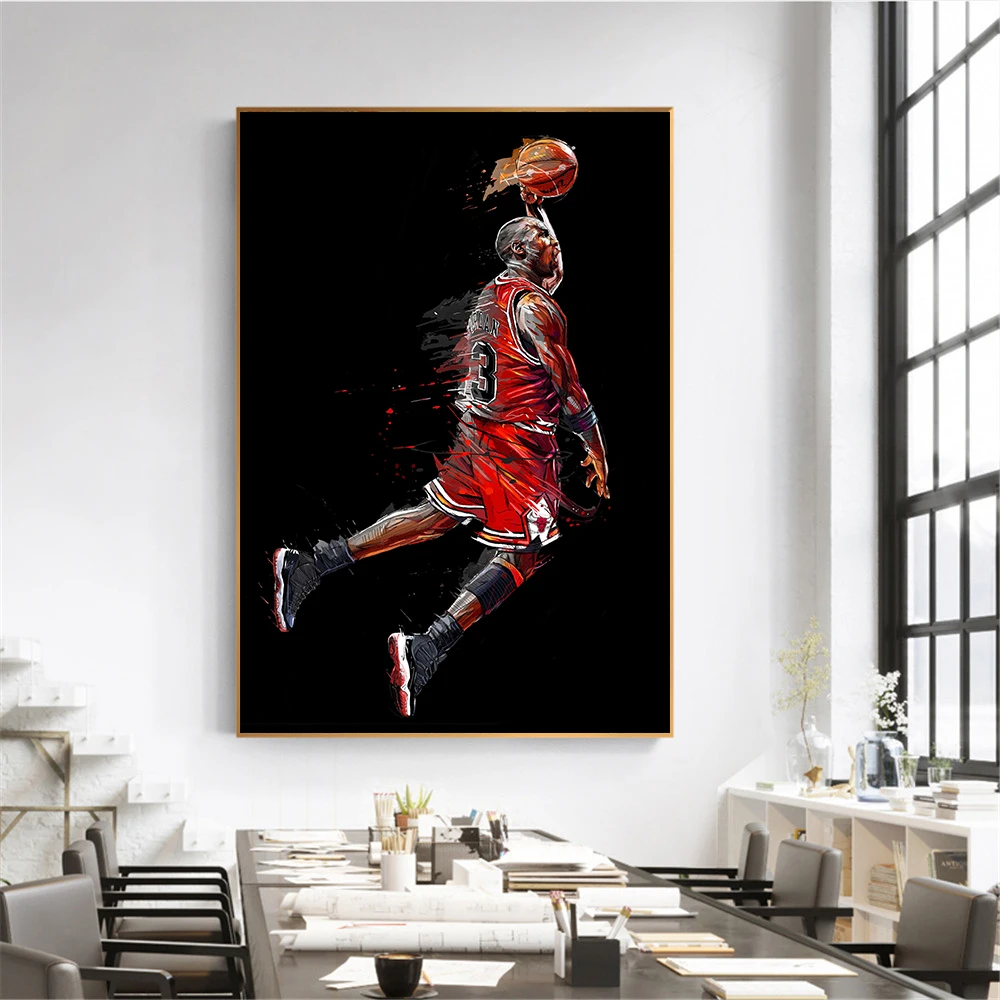 Bedroom Sport Canvas Abstract Poster Fly Dunk Basketball Wall Pictures Abstract Art Wall Decor Buy Abstract Art Wall Decor Sports Wall Art Wall Art Decor Product On Alibaba Com