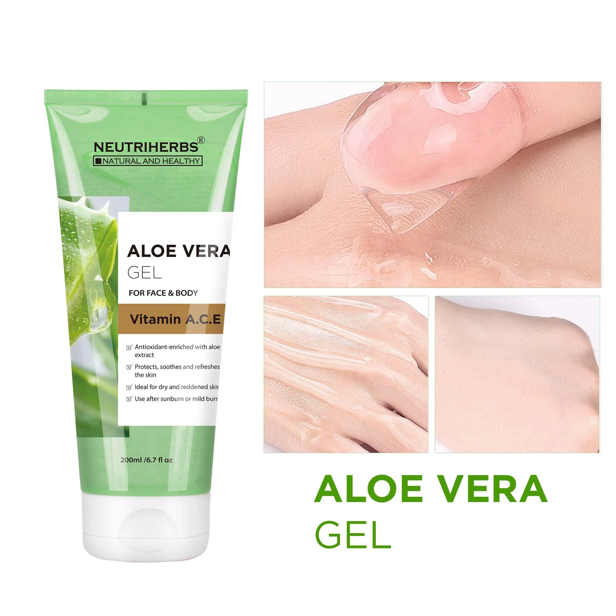 wholesale oem/odm aloe vera gel cream 99% pure