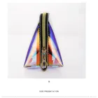 Fashion Laser Dream Colorful Holographic Beauty Storage Bag Transparent Rainbow Hand Makeup TPU Cosmetic Bag