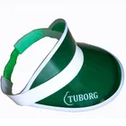 2020 fancy summer transparent novelty green plastic sun visor cap with customer logo