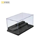 3 Steps Acrylic Display Case Dustproof Tray Protection Toys DIY Box