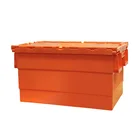 Storage Stackable Crate Totes Storage Crate Plastic Turnover Moving Tote Box