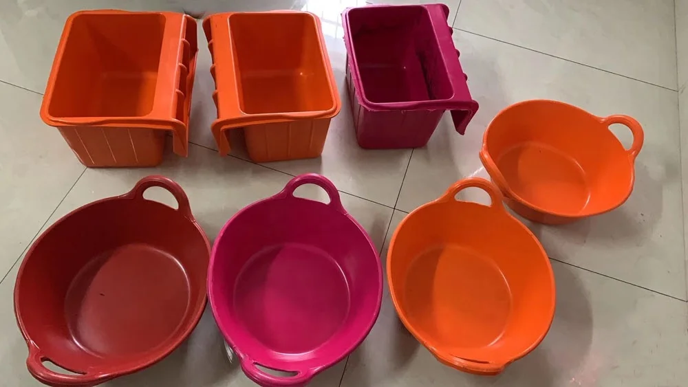 colorful rubber flexible horse feeding bucket Square tub, View rubber