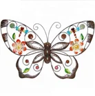 Handwork metal wall arts butterfly home hanging decor