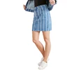 High quality fashion wholesale custom women denim skirts 100% cotton ladies striped jeans skirts