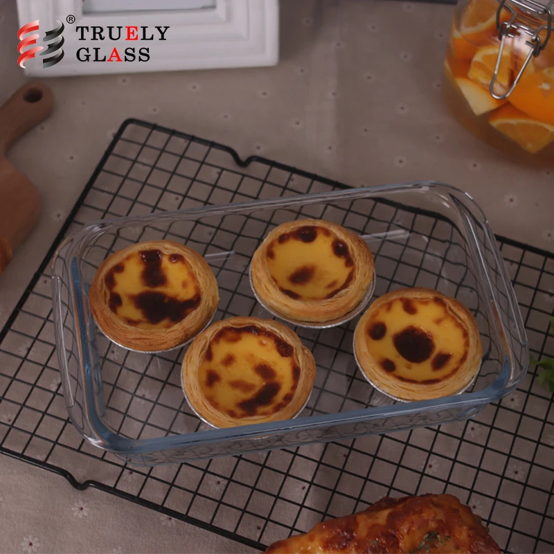 high borosilicate glass tray