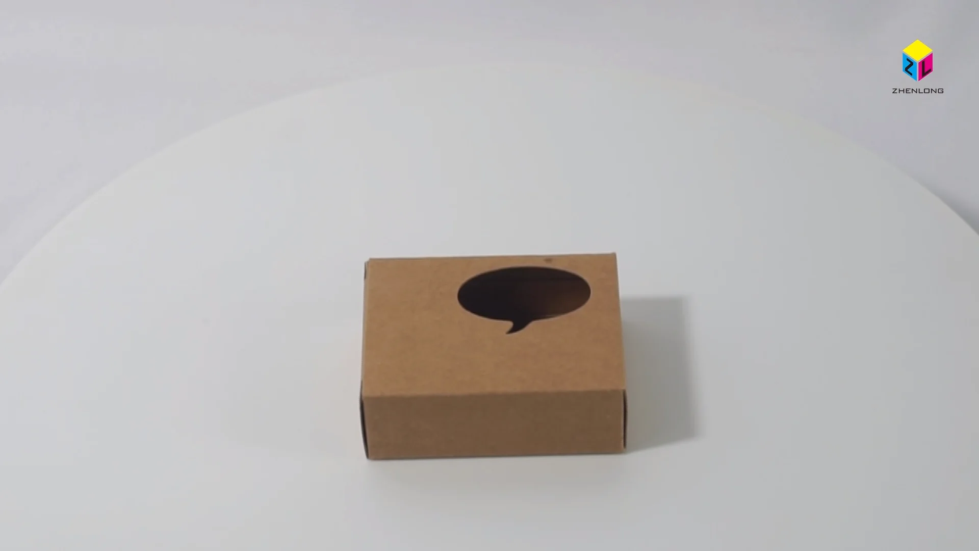 wholesale kraft paper gift box with hollow window