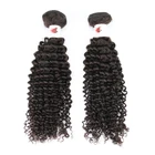 Malaysian Deep Curly Remy Meche Human Hair 100% 10A Unprocessed Brazilian Virgin Color En Gros