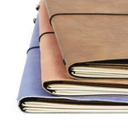 A5 diary note book PU covered two jotters inside leather planner
