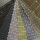 good selling Plain Dyed TR rayon plaid uniform bulk woven textured polyester fabric