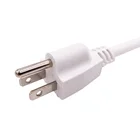 Home appliance white america universal 3 prong 125v 14 awg ac power cord