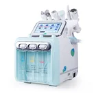 Korea 6 In 1 Multi-function H2O2 Hydrogen Small Bubble Facial Beauty Machine With Rf Handle Upgrade