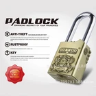 Top Security Brass Uncuttable Padlock Alike And Master Key System Alarm Padlock