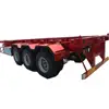 3 Axles Port Widely Used Truck Semi Towing Skeleton Container Trailer