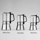 Eco-Friendly Pyrex glass Stocked Customizable Adequate Inventory Coffee Maker Tea Glass Mini Moka coffeemaker