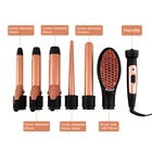 interchangeable hair straightener curling iron wand hair curler 5 in 1 hair curler set