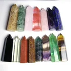 Wholesale Various Natural Gemstone Healing Stones Clear Rose Quartz Crystal Wand Point