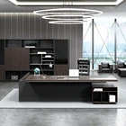 Office Furniture Desk High Quality Modern Office Interior Design Wooden Boss Office Furniture Product
