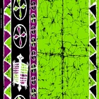 polyester african wax print fabric cloth 6 yards