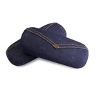 Logo Customization Cover Case Fashion Classic Blue Jean Cover Style Eyewear Hard Case Glasses Case